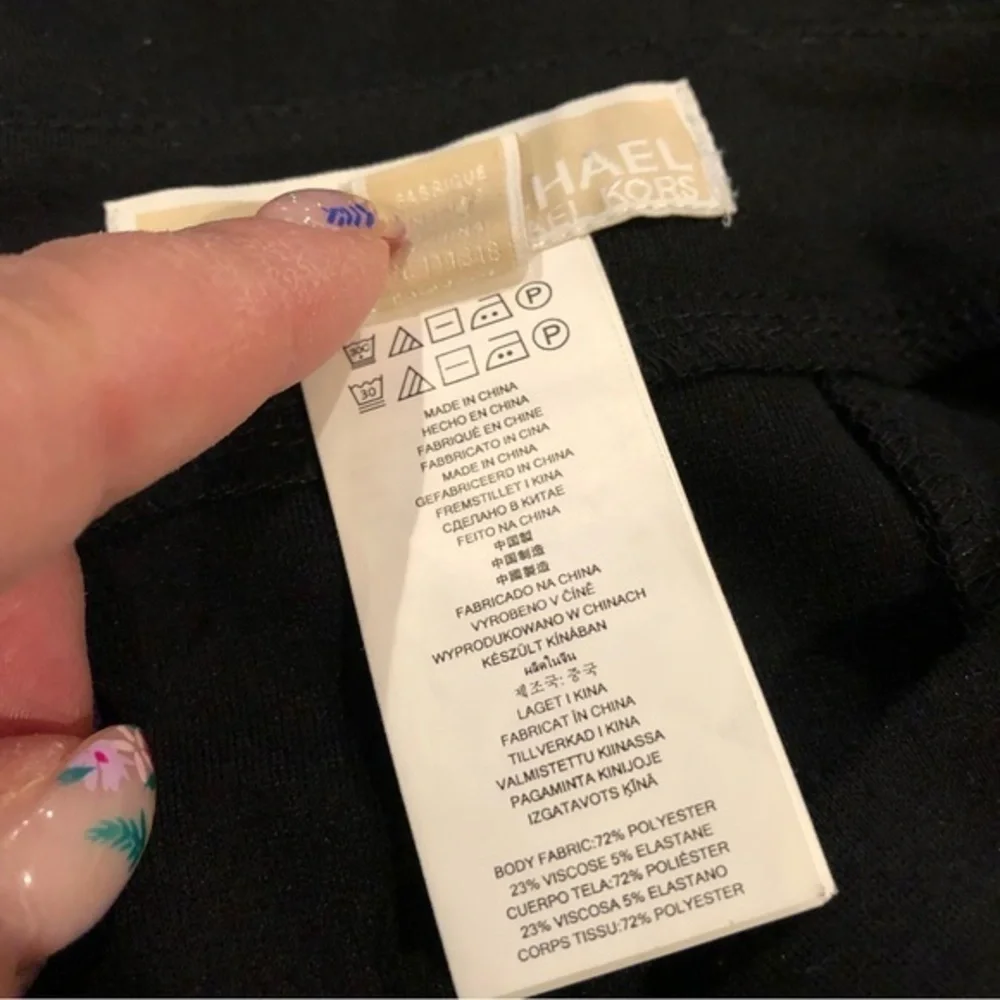 Michael Kors Black Pencil Skirt with Side Slit